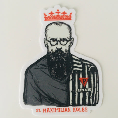 St. Maximilian Kolbe Sticker
